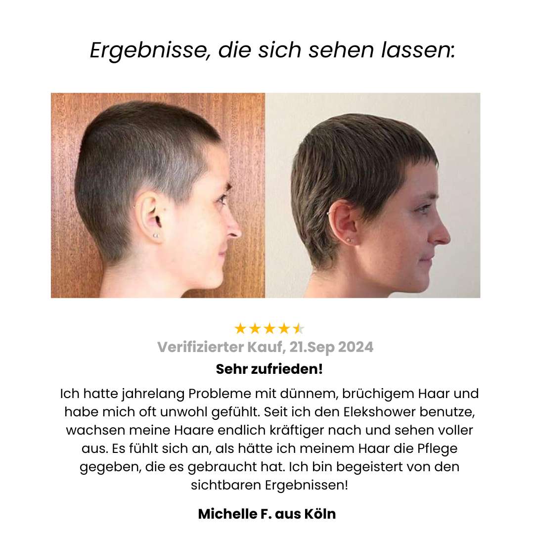 Elekshower Duschkopf mit Vitamin-C & Sedimentfilter